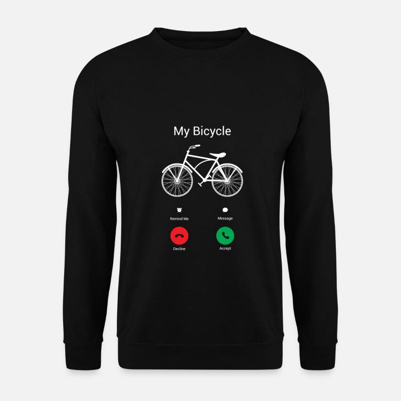 Mein Fahrrad ruft! - Unisex Pullover - Schwarz