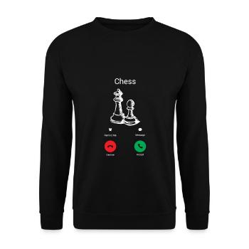 Chess Gets! - Unisex Sweatshirt - black - Front - Alina (178cm) & Michal (187cm)