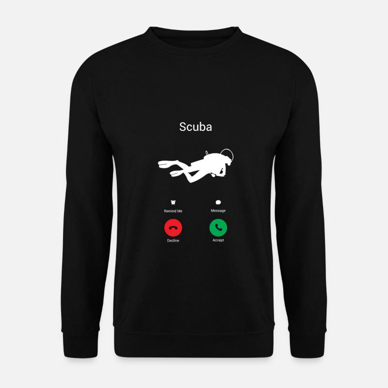 Scuba ruft! - Unisex Pullover - Schwarz