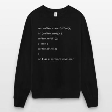 Caffè ricarica codice Javascript Felpa unisex
