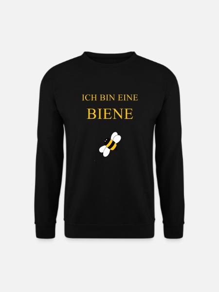 Karneval & Fasching Tshirt ich bin eine Biene - Unisex Pullover - Schwarz