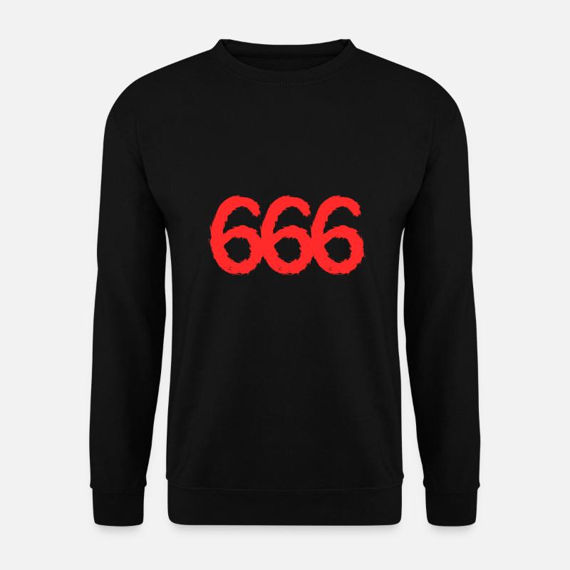 666 Symbol Zahl - Unisex Pullover - Schwarz