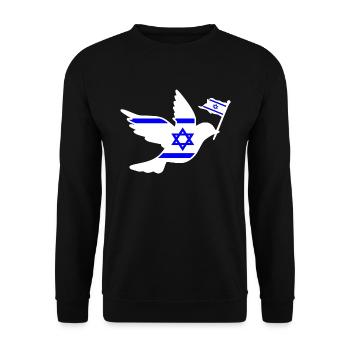 Israel - Sweat-shirt Unisexe - noir - Devant - Alina (178cm) & Michal (187cm)