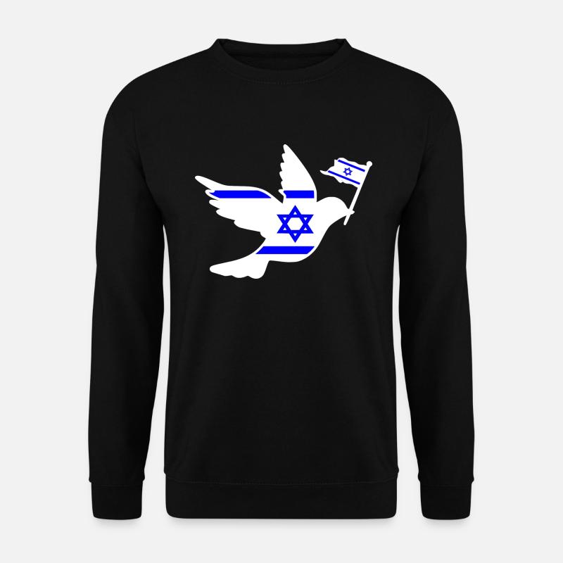 Israel Friedenstaube - Unisex Pullover - Schwarz