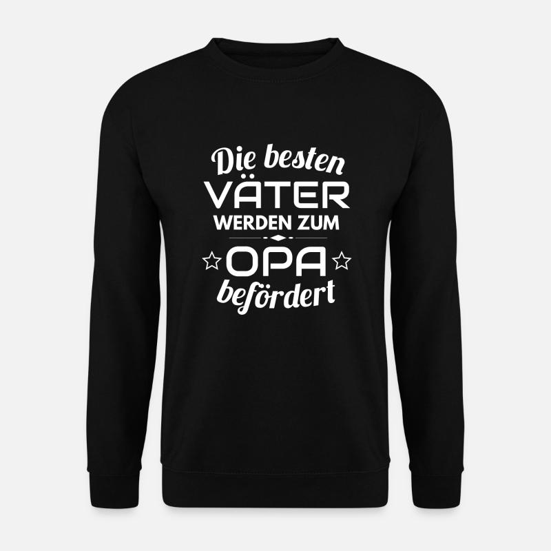 Bester Opa - Zum Opa befördert - Unisex Pullover - Schwarz