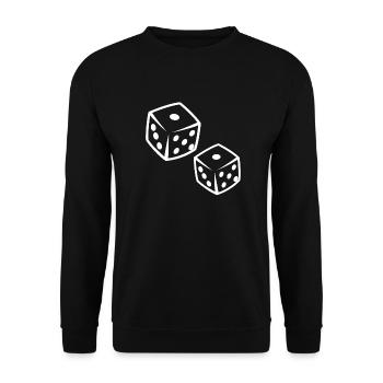 Dice Game - Unisex Sweatshirt - black - Front - Alina (178cm) & Michal (187cm)