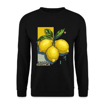 Élégance aigre - Sweat-shirt Unisexe - noir - Devant - Alina (178cm) & Michal (187cm)
