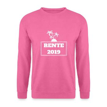 Rente Rentner Arbeit Job Ruhestand Geschenkidee - Unisex Pullover - Pink - Vorne