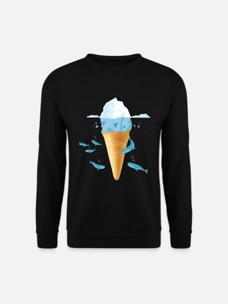IceCream (Whales Edition) - Unisex Sweatshirt - black