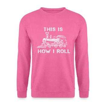 Conducteur de train - Sweat-shirt Unisexe - rose - Devant