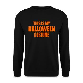 this is my halloween costume - Unisex Pullover - Schwarz - Vorne - Alina (178cm) & Michal (187cm)