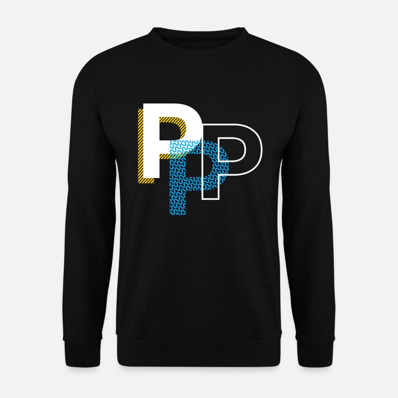 Initial letter P - Unisex Sweatshirt - black