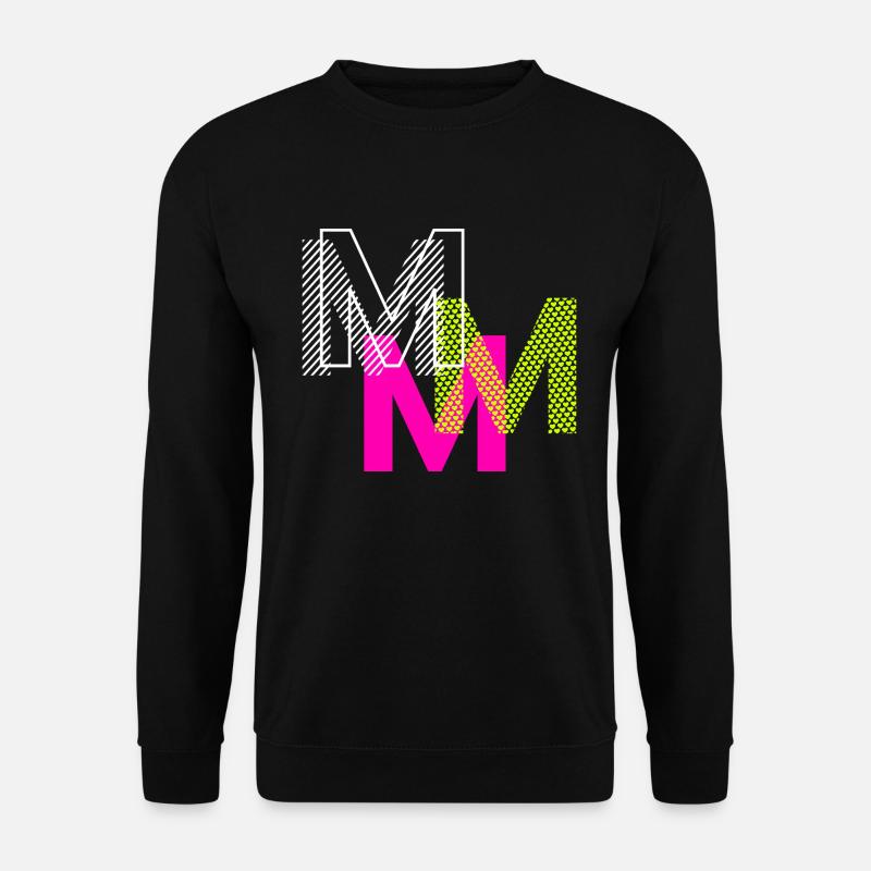 M Buchstabe - Unisex Pullover - Schwarz