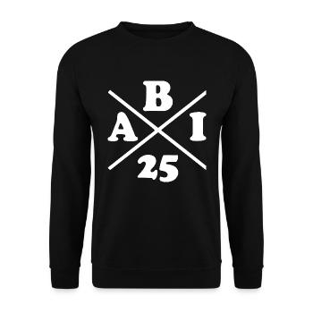 Abi 2025 - Unisex Pullover - Schwarz - Vorne - Alina (178cm) & Michal (187cm)