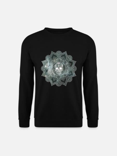 Mandala Skull - Unisex Pullover - Schwarz