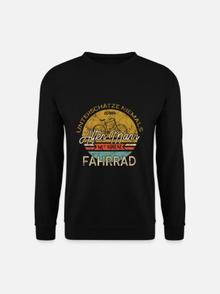 Fahrrad Fahrradfahrer Geschenk und Geschenkidee - Unisex Pullover - Schwarz