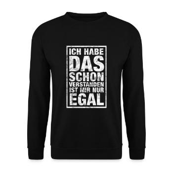 Drôle de slogan T-shirt - Sweat-shirt Unisexe - noir - Devant - Alina (178cm) & Michal (187cm)