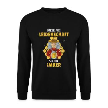 apiculteur - Sweat-shirt Unisexe - noir - Devant - Alina (178cm) & Michal (187cm)