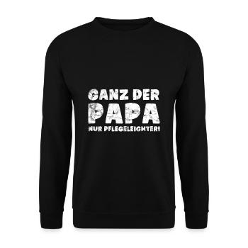 Sohn Junge Geschenk - Unisex Pullover - Schwarz - Vorne - Alina (178cm) & Michal (187cm)