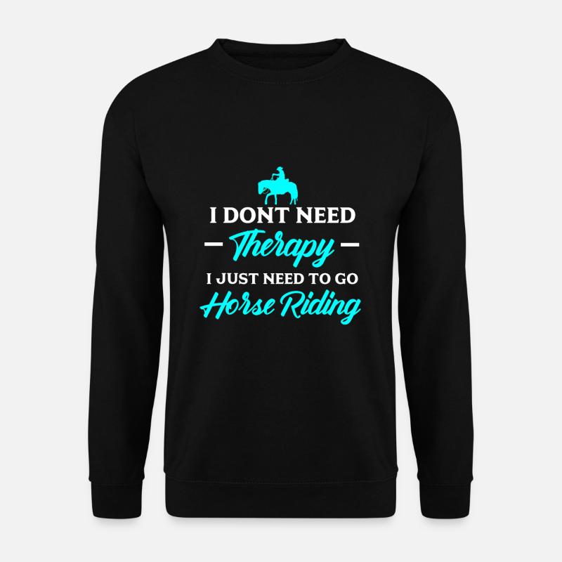 Riding horses - Unisex Sweatshirt - black