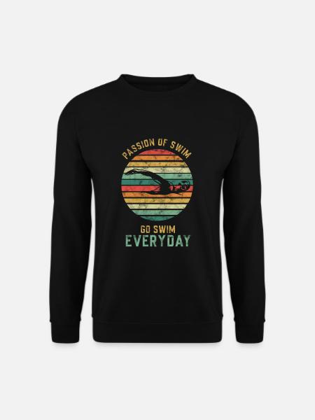 Natation - Sweat-shirt Unisexe - noir