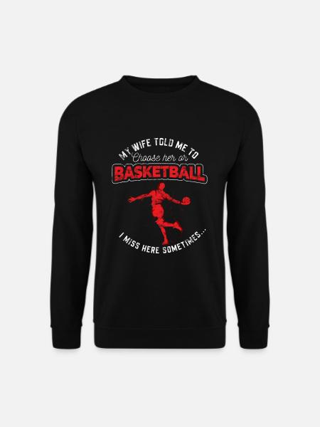 Basketball love - Unisex Sweatshirt - black