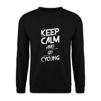 Cycling Cycling Cycling - Unisex Sweatshirt - black - Front - Alina (178cm) & Michal (187cm)