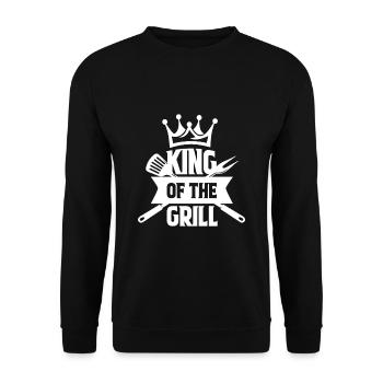Cadeau barbecue à griller - Sweat-shirt Unisexe - noir - Devant - Alina (178cm) & Michal (187cm)