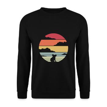 Koala - Unisex Pullover - Schwarz - Vorne - Alina (178cm) & Michal (187cm)