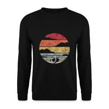 Avocado Butterfrucht - Unisex Pullover - Schwarz - Vorne - Alina (178cm) & Michal (187cm)