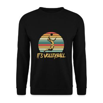 Volleyball - Unisex Pullover - Schwarz - Vorne - Alina (178cm) & Michal (187cm)