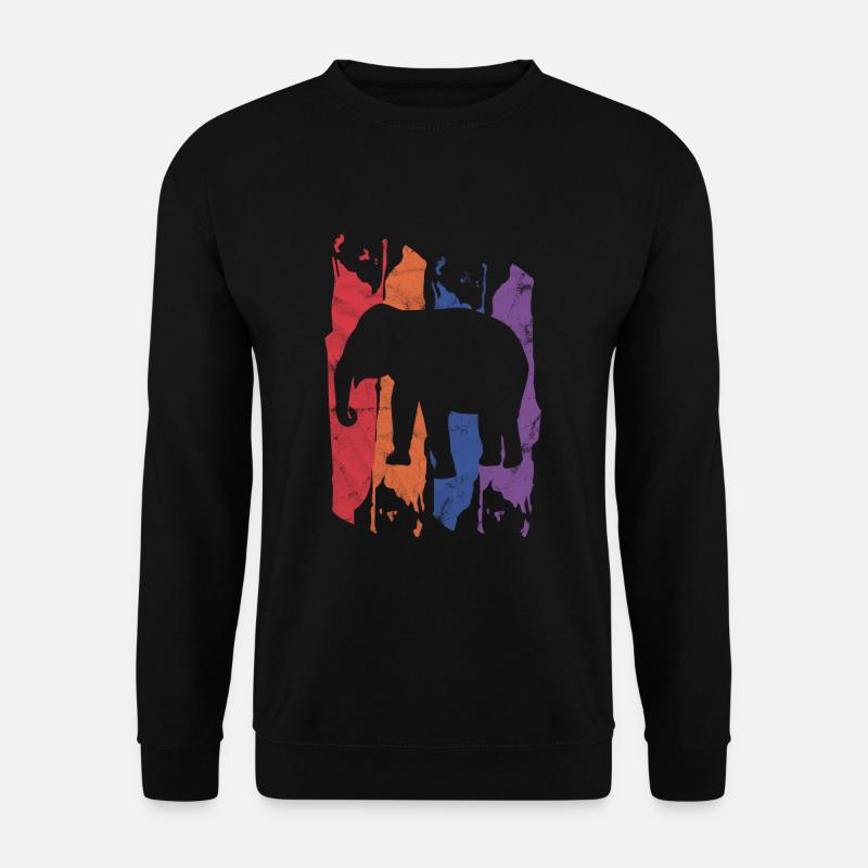 Éléphant - Sweat-shirt Unisexe - noir