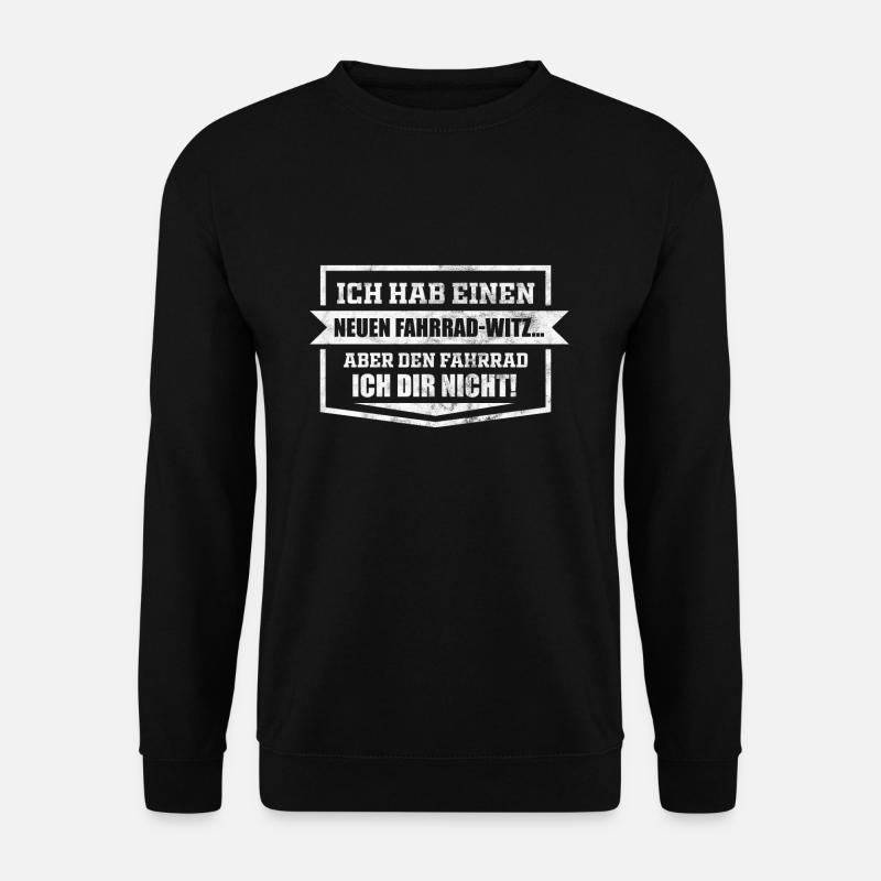 Fahrrad Witz - Unisex Pullover - Schwarz