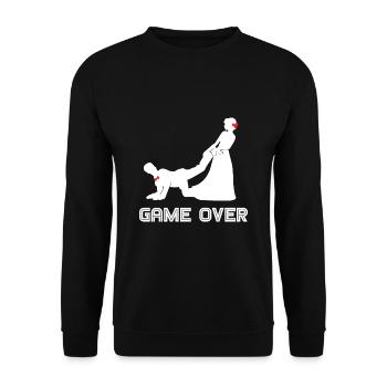Bachelor Party Bachelor JGA - Unisex Sweatshirt - black - Front - Alina (178cm) & Michal (187cm)
