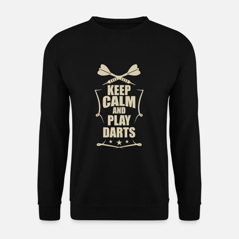 Dart Darten Spielen - Unisex Pullover - Schwarz