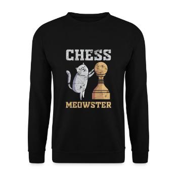 Chats Chat Enfants Enfants Cadeau - Sweat-shirt Unisexe - noir - Devant - Alina (178cm) & Michal (187cm)