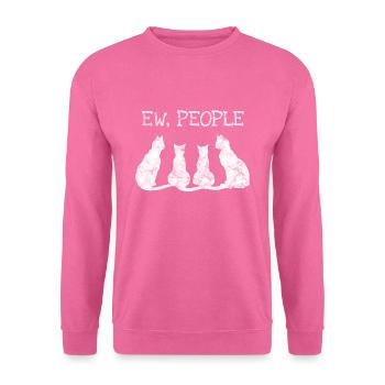 Katzen Katze Miezekatzen Geschenk - Unisex Pullover - Pink - Vorne