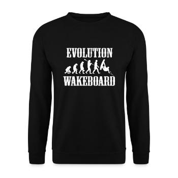 Wakeboard evolution gift - Unisex Sweatshirt - black - Front - Alina (178cm) & Michal (187cm)