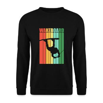 Wakeboard wakeboarder recreational sport - Unisex Sweatshirt - black - Front - Alina (178cm) & Michal (187cm)