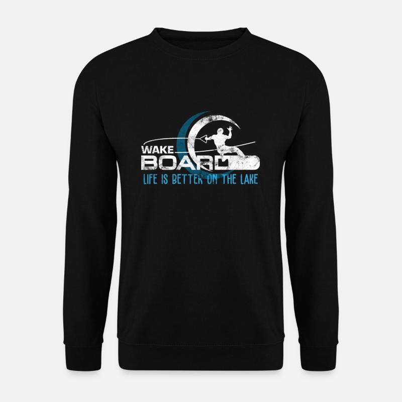 Wakeboard Wakeboarder Wellenreiter - Unisex Pullover - Schwarz