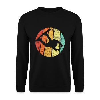Wakeboard wakeboarding wakeboarder ski water - Unisex Sweatshirt - black - Front - Alina (178cm) & Michal (187cm)