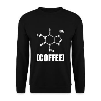 Café Café Formule Chimique Idée Cadeau - Sweat-shirt Unisexe - noir - Devant - Alina (178cm) & Michal (187cm)