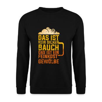Bier Spruch - Unisex Pullover - Schwarz - Vorne - Alina (178cm) & Michal (187cm)