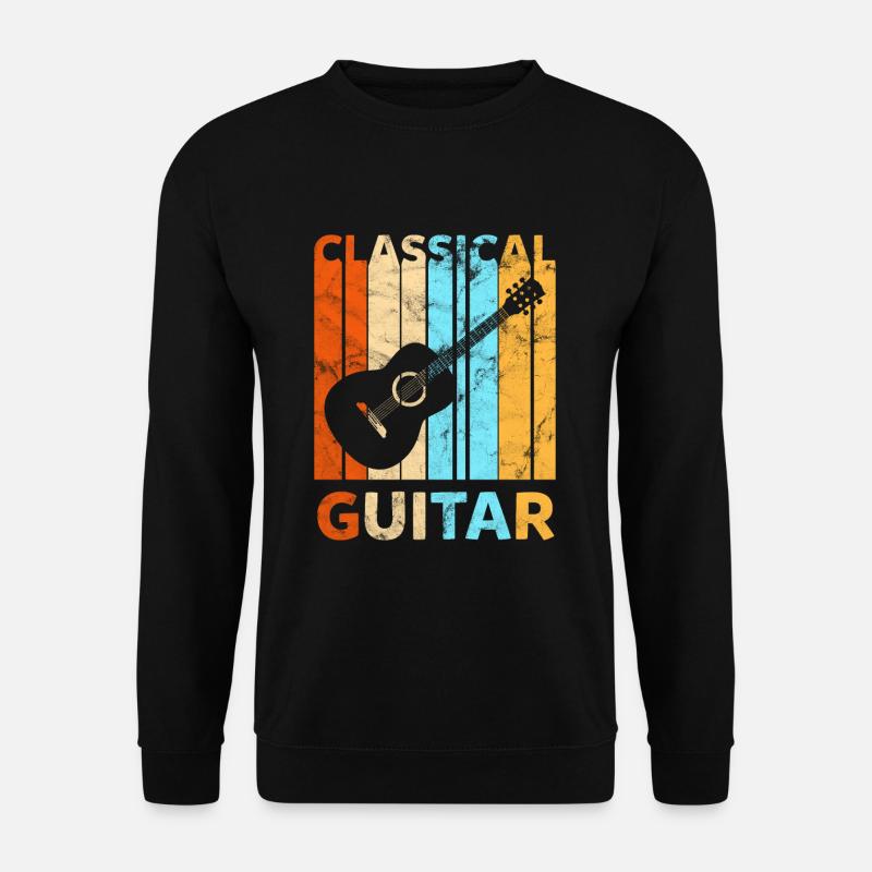 Klassische Gitarre - Unisex Sweatshirt - black