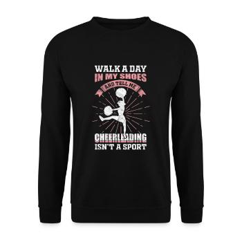 Cheerleading Girl - Unisex Pullover - Schwarz - Vorne - Alina (178cm) & Michal (187cm)