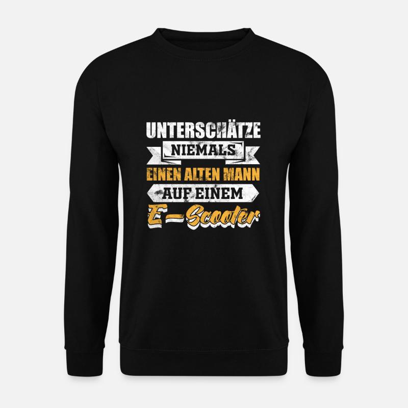 eScooter Roller witzige Sprüche Geschenk - Unisex Pullover - Schwarz