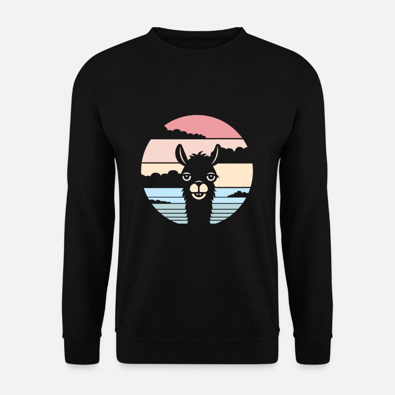 Alpaka Zoo - Unisex Pullover - Schwarz