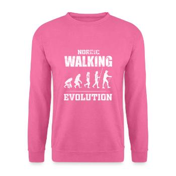 Cardio marche nordique - Sweat-shirt Unisexe - rose - Devant