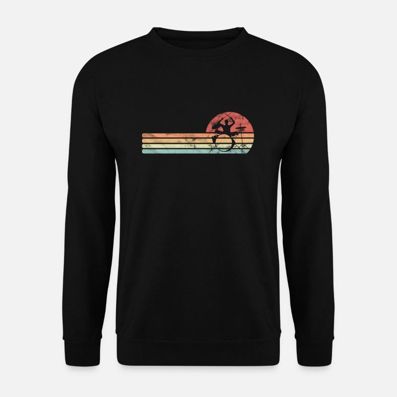 Schlagzeug Drummer Schlagzeuger Geschenk - Unisex Pullover - Schwarz