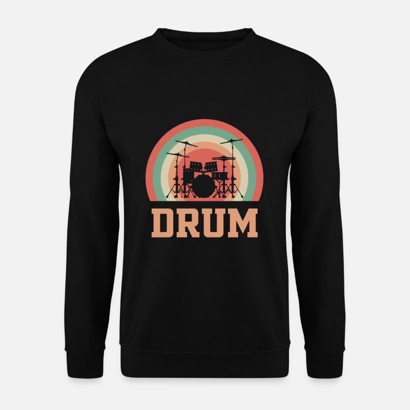 Schlagzeug Drummer Drum - Unisex Pullover - Schwarz